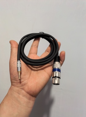 卡农母转3.5公音频线单声道转双声道麦克风话筒线