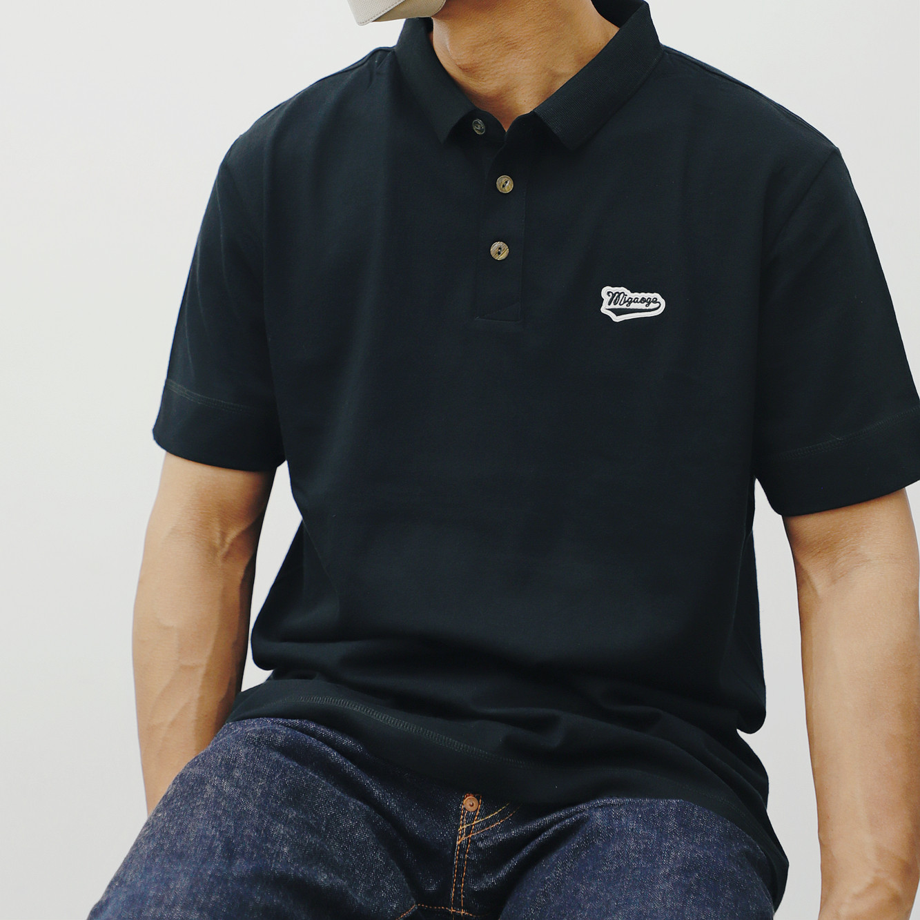 夏季纯棉柔软亲肤男款复古纯棉修身窄领小领口翻领短袖POLO衫男
