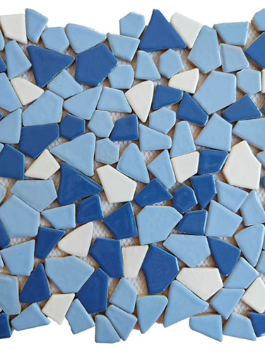 Сине -белый цвет керамика без гравийных фарфоровых плит