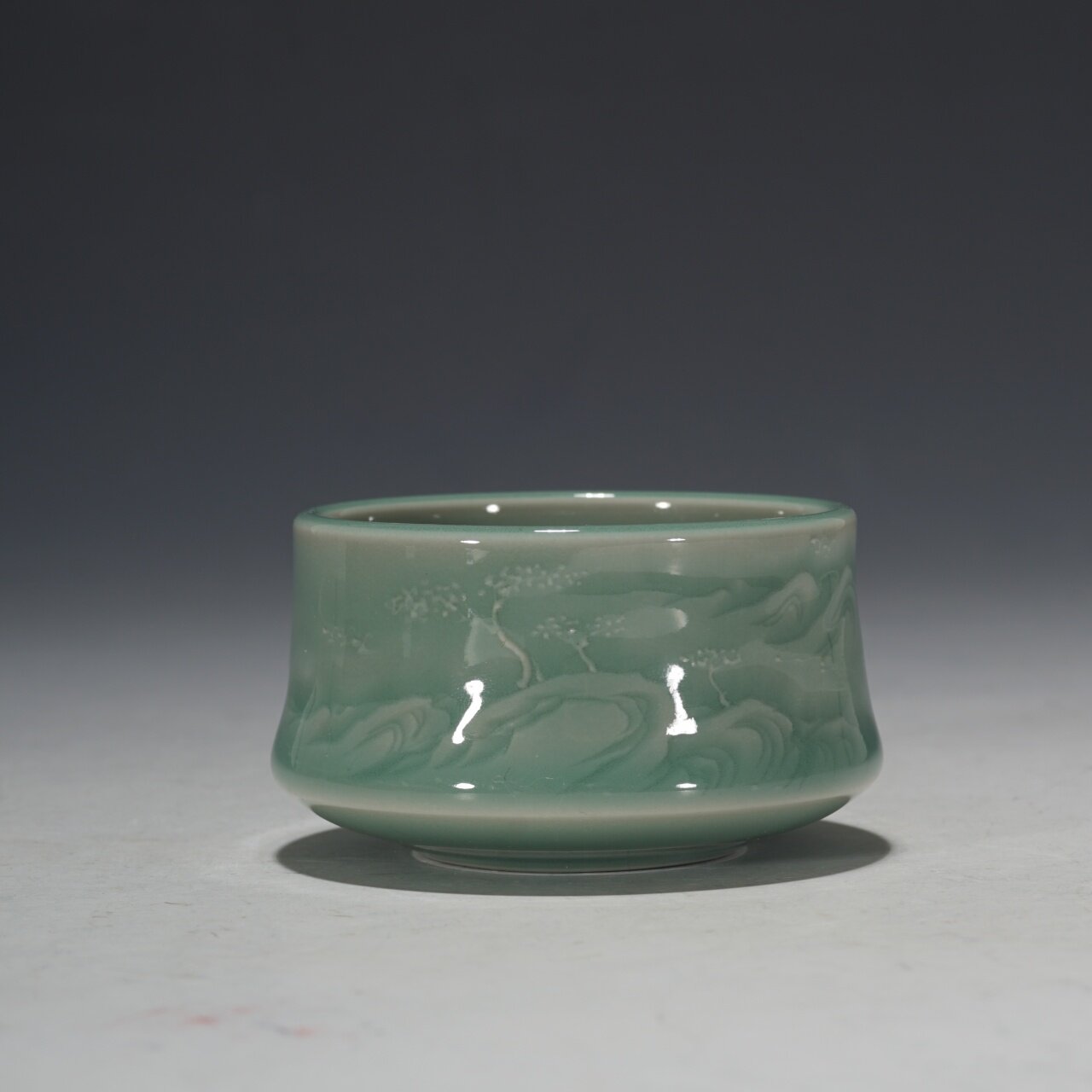 周连福老师 远山品茗杯 龙泉青瓷 茶器道道具茶杯