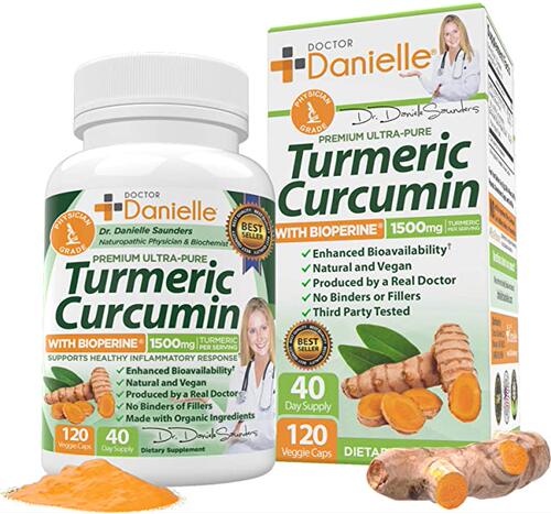 美国代购Turmeric Curcumin with BioPerine 1500mg. Highest Po