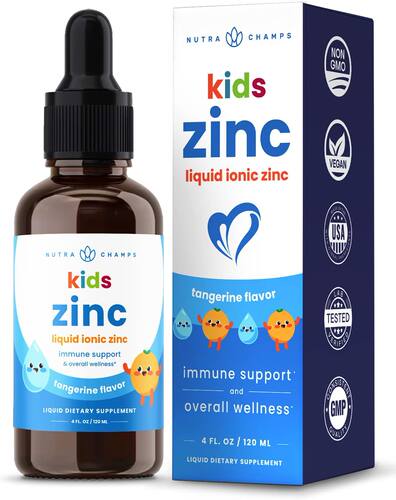 美国代购Liquid Zinc Drops for Kids | Immune Support | Ionic