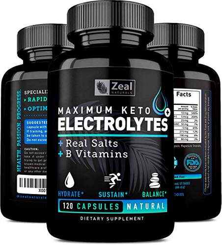 Keto Electrolyte Supplement 120 Capsules Maximum K