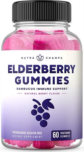 Elderberry Gummies for Kids & Adults [Double-Strength] Immun