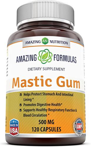 美国代购Amazing Formulas Mastic Gum 500 Mg 120 Capsules