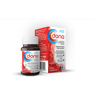 美国代购Dona Crystalline Glucosamine Sulfate 750 Mg,60 Count