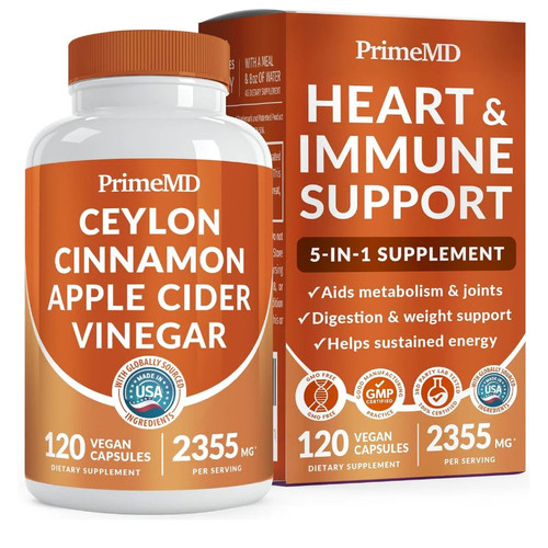 5-in-1 Ceylon Cinnamon Capsules 2355mg with Apple