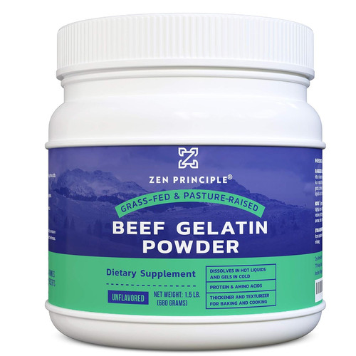 美国代购Grass-Fed Gelatin Powder, 1.5 lb. Custom Anti-Aging