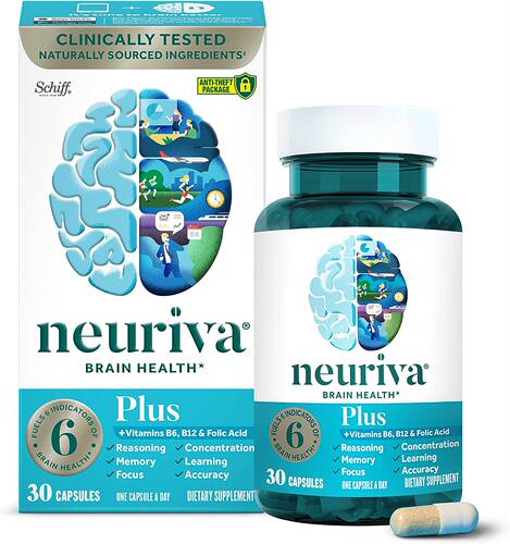 美国代购NEURIVA Plus Brain Supplement for Memory and Focus C
