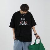 夏天宽松短袖t恤男装时尚印花tee恤衫oversizesXZ815-HT14P28，男装T恤，星座716A-1（原星座815）