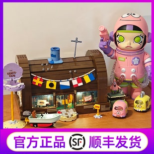 磚區(qū)AREAX海綿寶寶蟹堡王餐廳菠蘿屋石像屋積木益智拼裝 玩具禮物