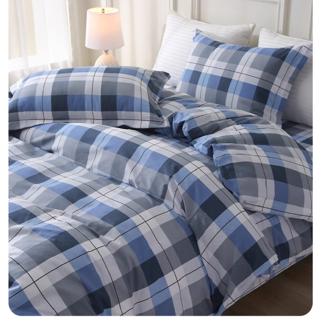 纯棉0.9米床三件套床单被套枕套