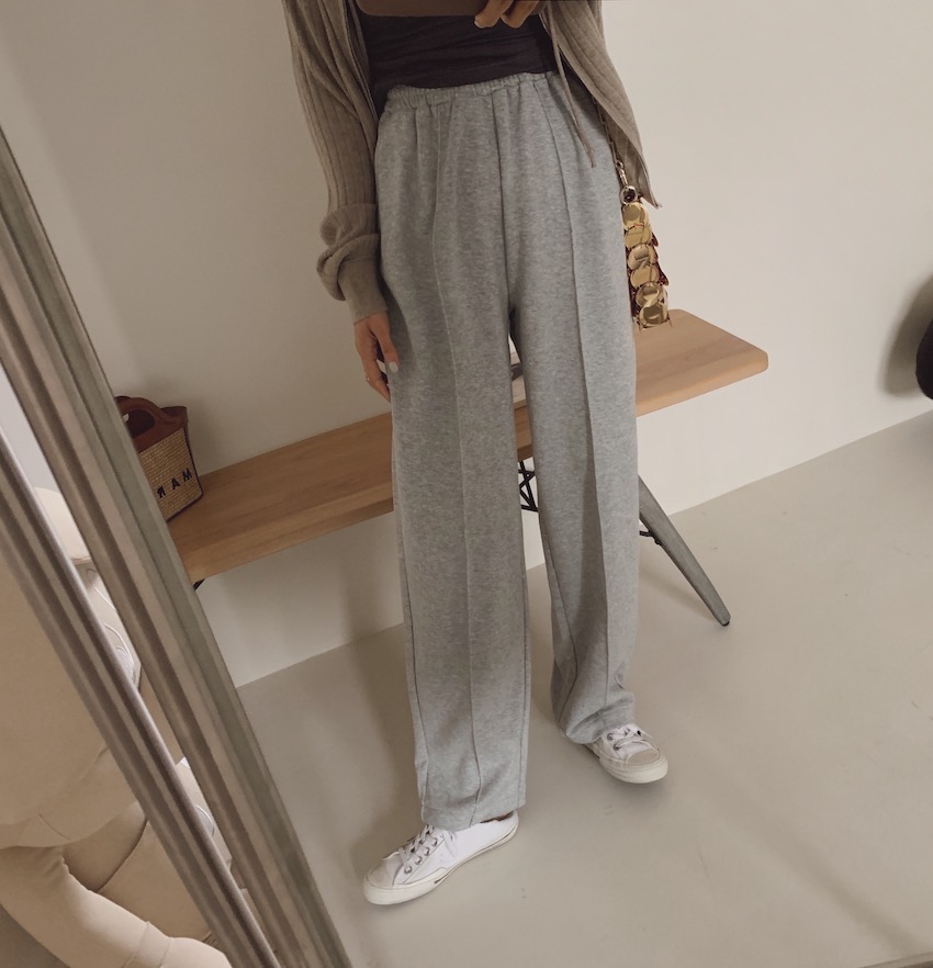 松紧腰长裤毛圈棉春夏