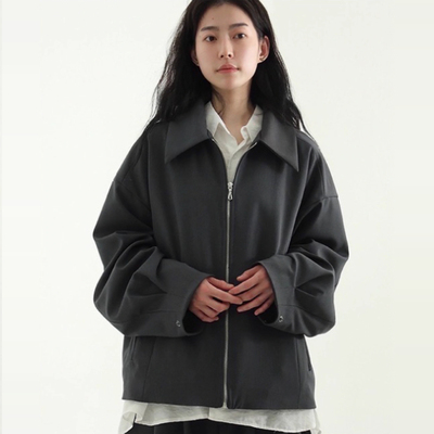 collarneckcroppedjacket夹克