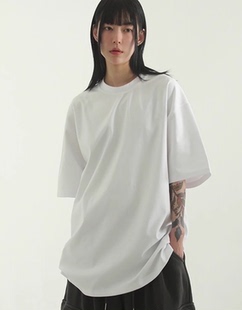 half T恤 开叉短袖 unisex tee box slit mild 23F 韩国代购