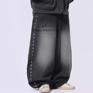 Stud Line 侧边铆钉牛仔裤 25F Pants Denim 韩国代购 Balloon