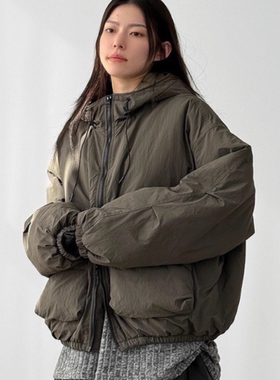 韩国代购25F/W multi pocket hood padding jumper (unisex) 棉服