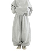 oversize 21F 韩国代购 banding balloon 加绒卫裤 cotton pants