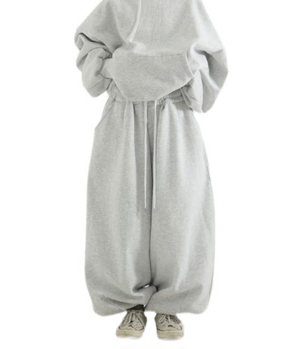 松紧腰中性风韩国代购抽绳裤