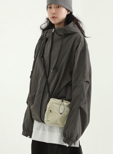 韩国代购22F/W paper mini string bag 迷你抽绳小包