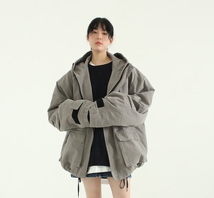 fit hood safari 韩国代购 unisex over jumper 夹棉外套 20FW