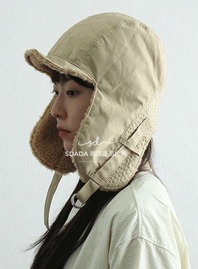 韩国代购20FW reversible trooper hat (unisex)  护耳帽
