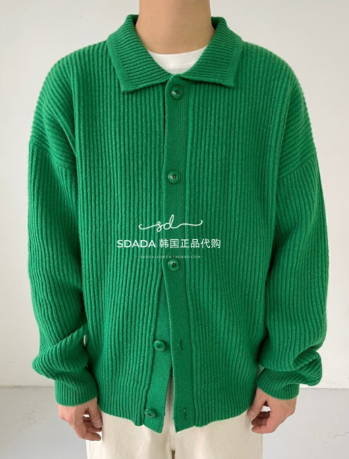 韩国代购21F/W NATURAL BUTTON KARA CARDIGAN 系扣针织开衫毛衣