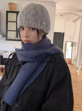 韩国代购25F/W SLAB KNIT BEANIE 针织冷帽筒帽