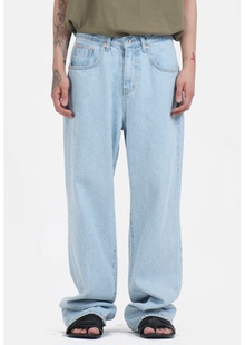 DENIM WIDE 19SS 直筒宽松牛仔裤 男女同款 PANTS 韩国代购