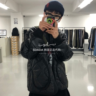 QUILTED WAVE JACKET 菱格夹棉外套 韩国代购 男女同款 20FW