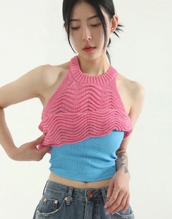 23S top tube 褶皱抹胸 wrinkled 韩国代购