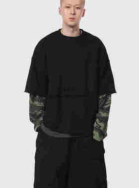 韩国代购25A/W Camo Layerd MTM [1color] 迷彩假两层长袖