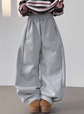 韩国代购25 napping-lined section balloon banding pants 卫裤