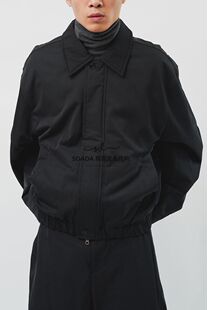 韩国代购23F/W CURVE BLOUSON 弯刀设计师薄棉短款夹克