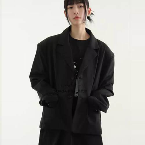 长袖短款西服夹克韩国代购