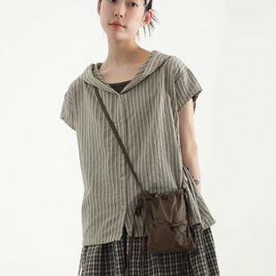 paper glossy string mini 尼龙单肩mini小包 韩国代购 bag