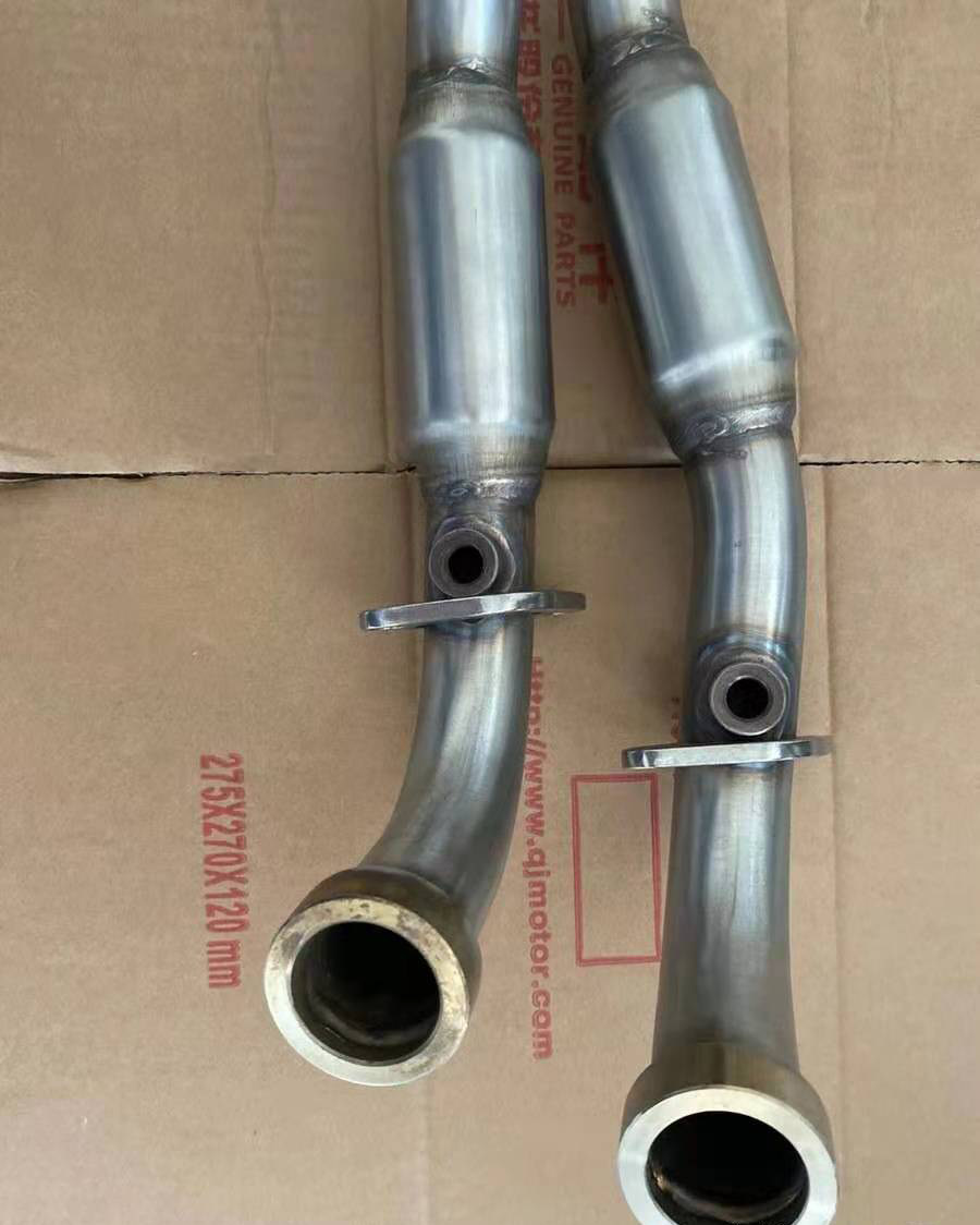 钱江原厂配件 小黄龙蓝宝龙BJ/BN/TNT300GS排气管  消声器原厂