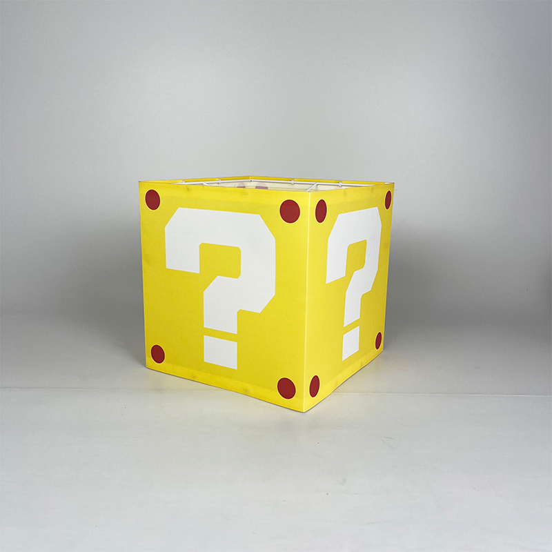 问号灯罩马里奥方形灯罩配件E27