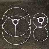 跨境DIY自制灯罩配件铁架手工绳艺编织灯架台灯圆形对圈五金铁架