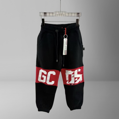 意大利产 潮牌GC男士全棉百搭休闲9分运动裤绒面内衬宽松束脚卫裤