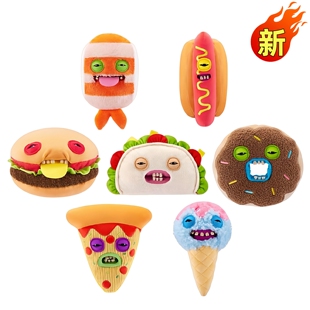 Fuggler官方正版萌牙怪兽食萌兽盲盒毛绒玩偶丑萌搞怪潮玩公仔