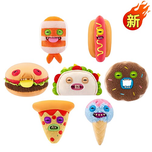 Fuggler官方正版萌牙怪兽食萌兽盲盒毛绒玩偶丑萌搞怪潮玩公仔