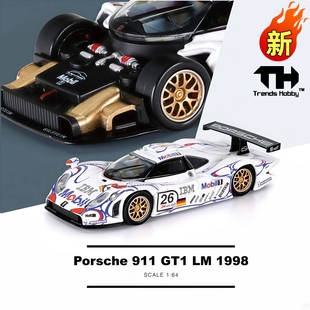Trends Hobby TH保时捷911GT1勒芒冠军卡宴1/64汽车模型