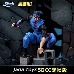 Jada 无敌少侠Invincible 马克 SDCC限定限量战损版可动手办