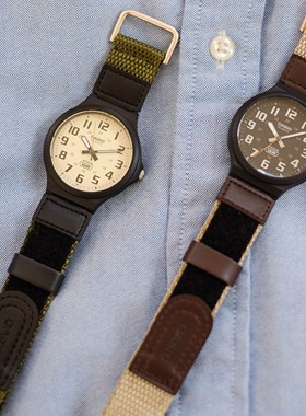 卡西欧CASIO防水帆布表带夜光大表盘男女手表MW-240B-3B