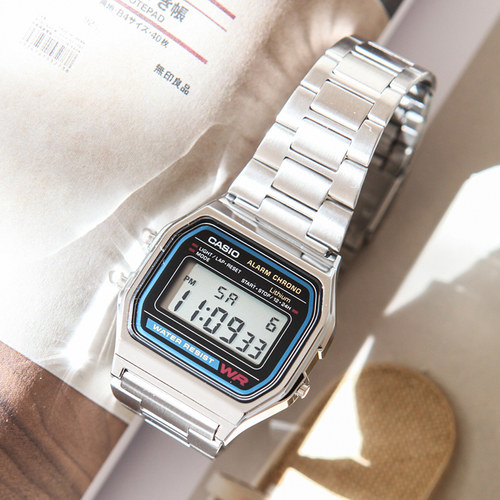 卡西欧小方块学生电子表网红手表