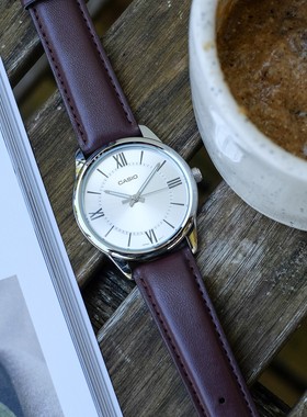 正品卡西欧CASIO手表简约时尚复古夜光指针男表MTP-V005L-7B5