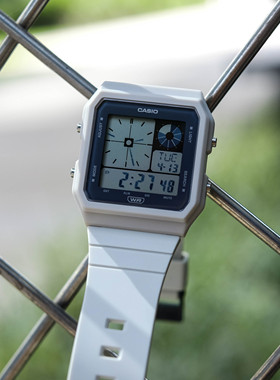 正品卡西欧CASIO学生情侣男女手表 方块复古双显防水表LF-20W-8A