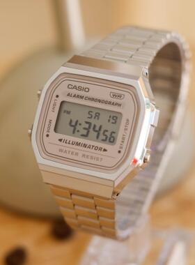 卡西欧手表男女小方块复古运动防水电子学生手表A168WA-8A/3A