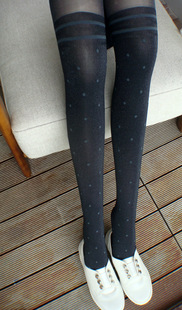 日本厚木Relish闪亮银葱40D连裤 周年特价 正品 波点 袜FP9012 58元